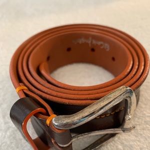 Olimpo Vintage Men’s 2 tone leather belt size 40